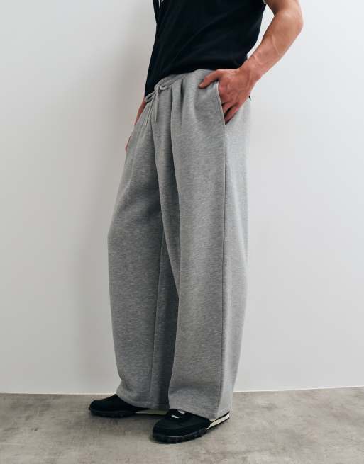 ASOS DESIGN Jogger mit doppelter Bundfalte in Graumeliert, 3 von 5