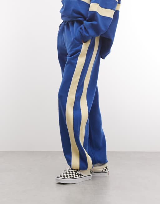 ASOS DESIGN Jogger mit Kontrastdetails in Blau und Gelb als Kombiteil, 5 von 5