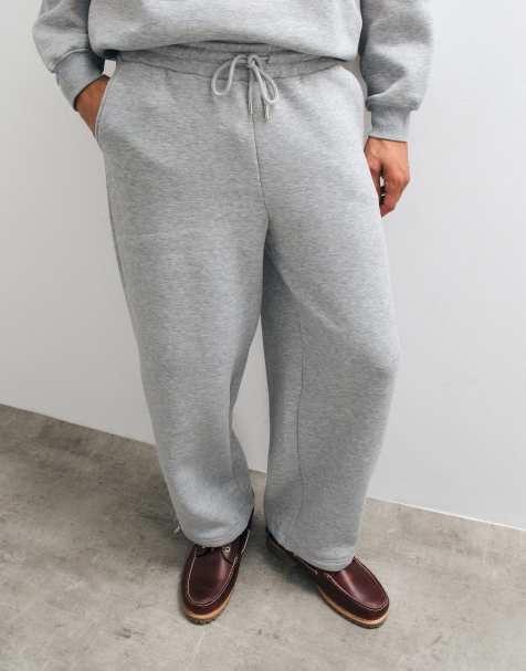 ASOS DESIGN jogger oversize a palloncino con fondo elasticizzato in grigio mélange - view 1