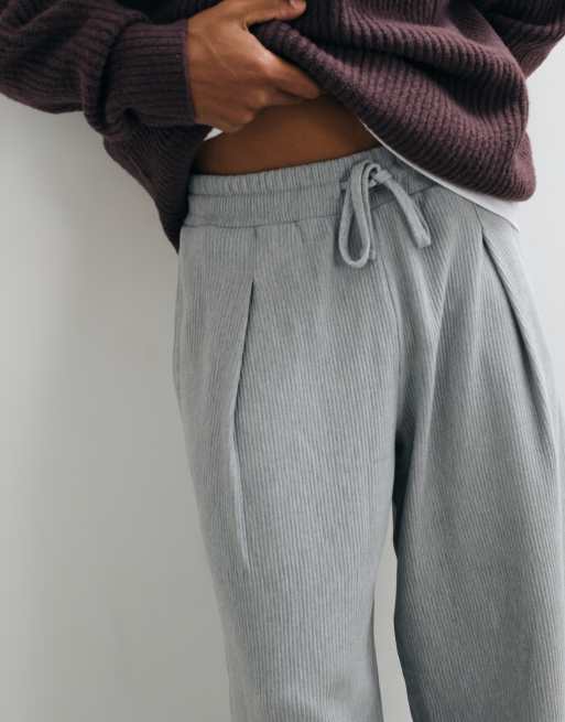 ASOS DESIGN jogger oversize a palloncino con piega in grigio mélange, 2 di 5