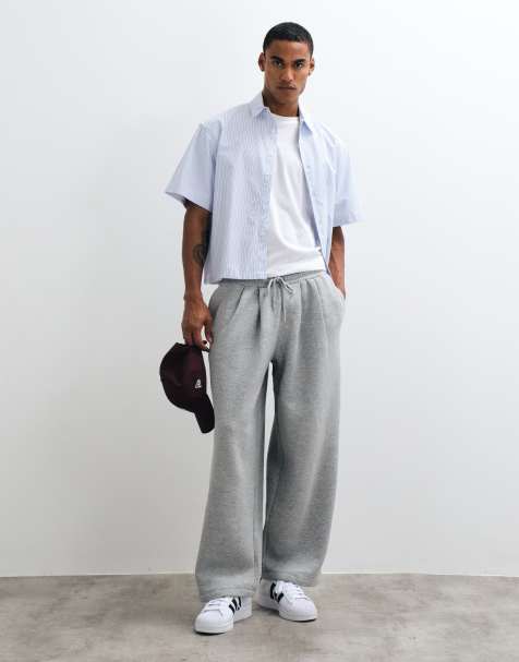 ASOS DESIGN jogger oversize a palloncino grigio mélange - view 1