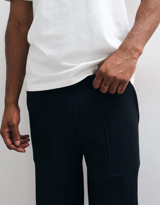 ASOS DESIGN jogger oversize coupe ballon avec poches cargo et plis en noir - BLACK, 2 de 9