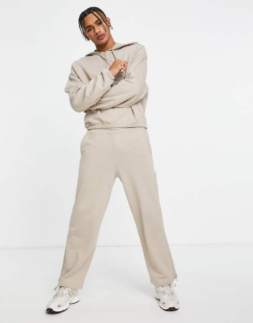ASOS DESIGN - Jogger oversize d'ensemble zippé sur les côtés