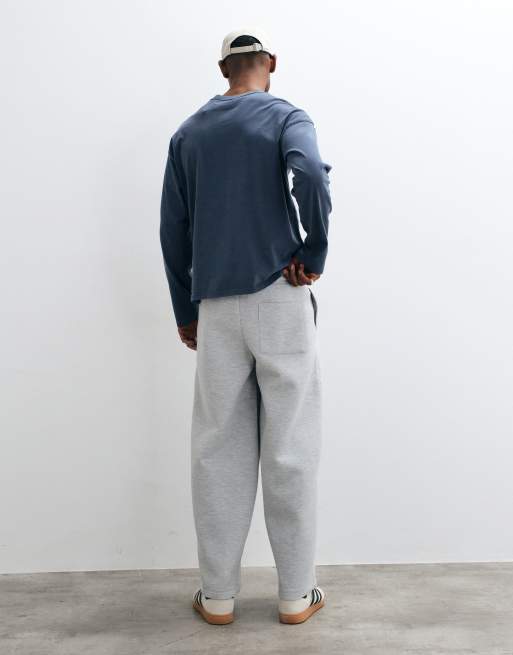 ASOS DESIGN jogger oversize en tissu style scuba gris, 5 de 5