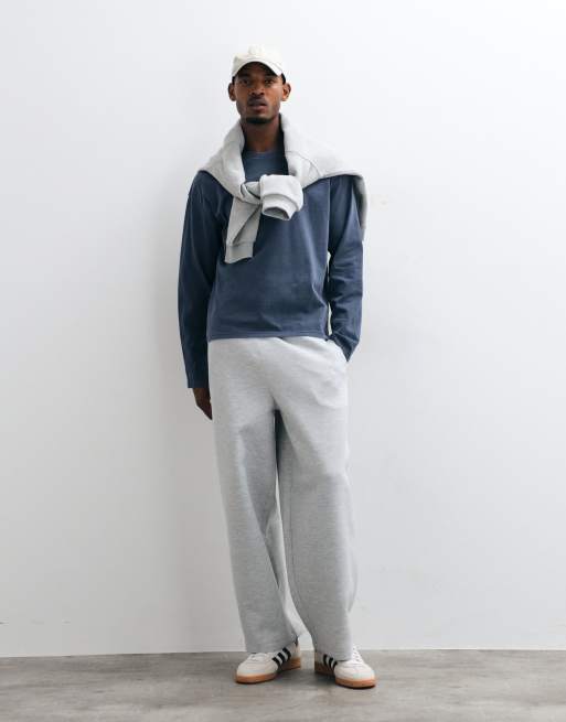 ASOS DESIGN jogger oversize in tessuto scuba grigio, 2 di 5