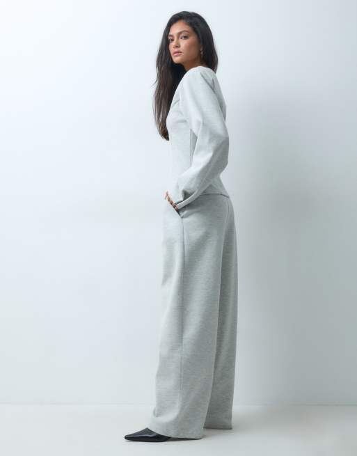 ASOS DESIGN joggerbukser med skræddersyet look i gråmeleret som del af sæt, 3 af 5