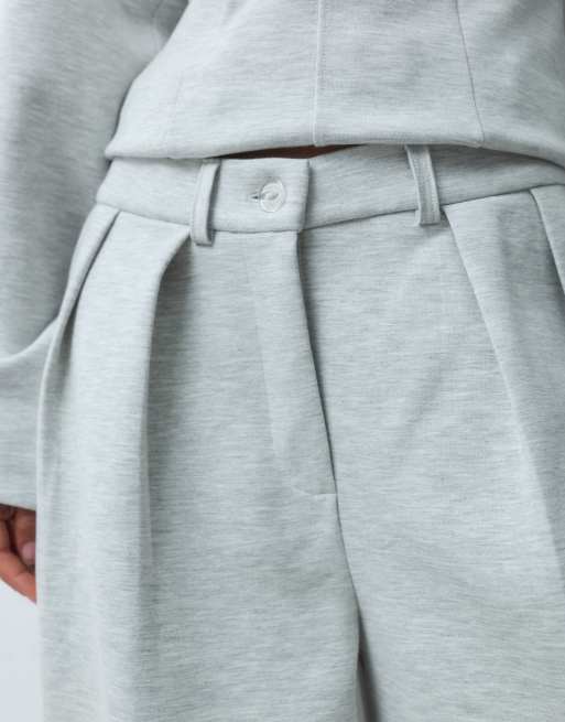 ASOS DESIGN joggerbukser med skræddersyet look i gråmeleret som del af sæt, 5 af 5