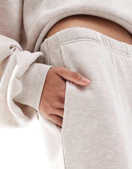 ASOS DESIGN - Joggers a fondo ampio color avena in coordinato, 5 di 5