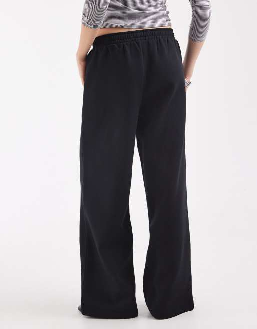 ASOS DESIGN joggers a gamba larga in brushback neri, 5 di 5