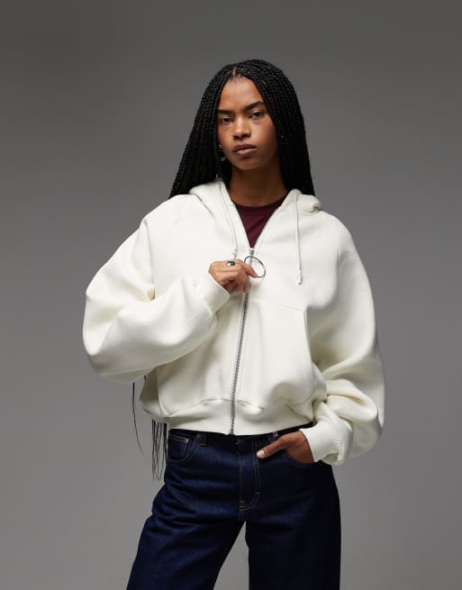 ASOS DESIGN - Joggers a palloncino color crema a vita bassa in coordinato