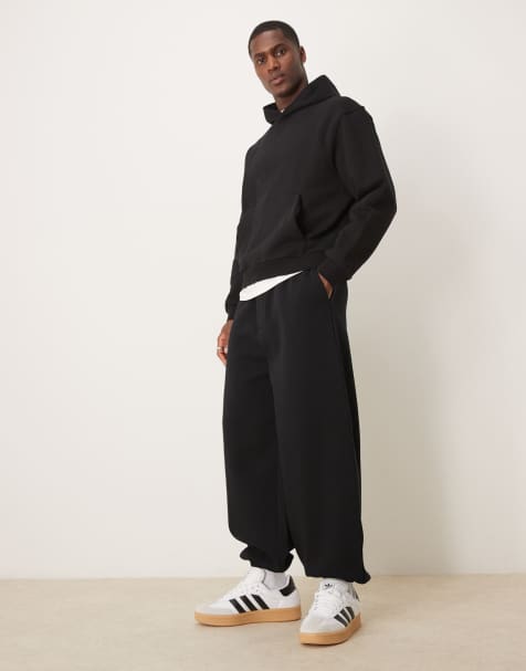 ASOS DESIGN - Joggers a palloncino neri con elastico in vita - view 1
