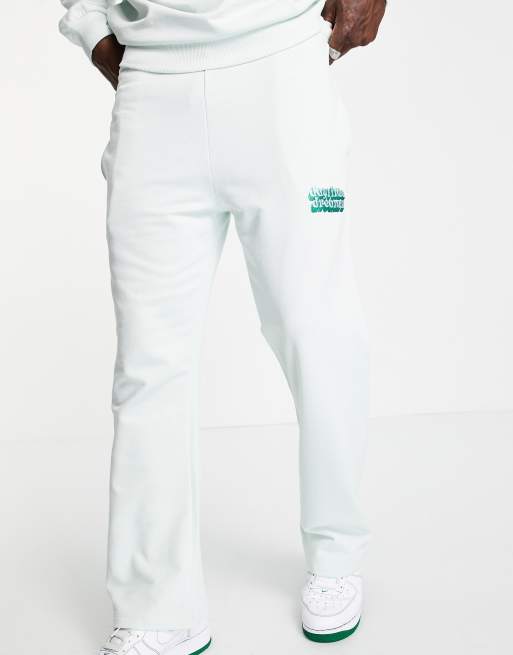 ASOS DESIGN - Joggers a zampa con stampa piccola di testo in coordinato, 4 di 4