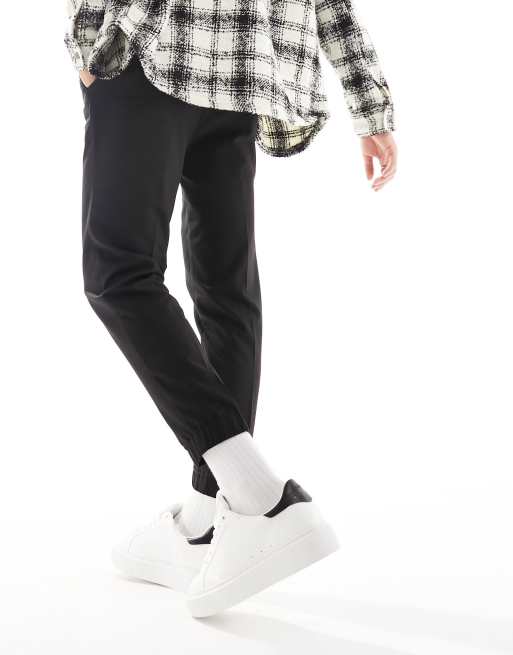 ASOS DESIGN - Joggers affusolati eleganti neri, 3 di 5