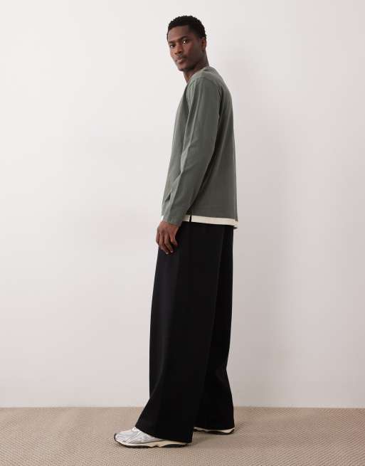 ASOS DESIGN - Joggers ampi neri, 3 di 5