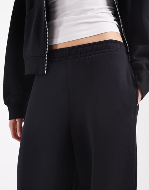 ASOS DESIGN joggers barrel con interno spazzolato neri, 3 di 5