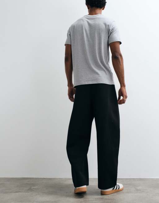 ASOS DESIGN joggers cocoon fit con costuras desplazadas en negro, 3 de 5