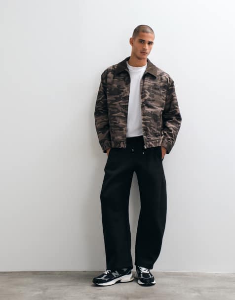ASOS DESIGN joggers cocoon fit con cuciture spostate neri - view 1