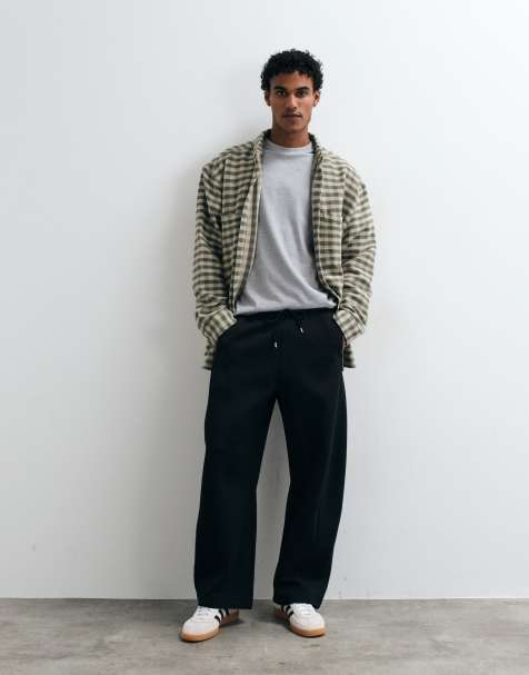 ASOS DESIGN joggers cocoon fit z przesuniętymi szwami w czerni - view 1