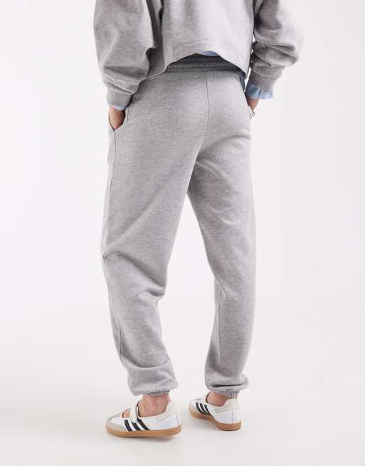 ASOS DESIGN - joggers con puño vuelta en gris jaspeado, 5 de 5
