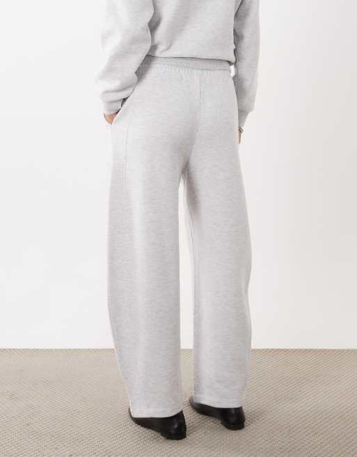 ASOS DESIGN joggers med buede sømme i isgrå meleret, 5 af 5