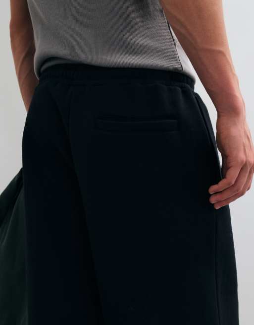 ASOS DESIGN joggers med dubbla veck i svart, 2 av 5