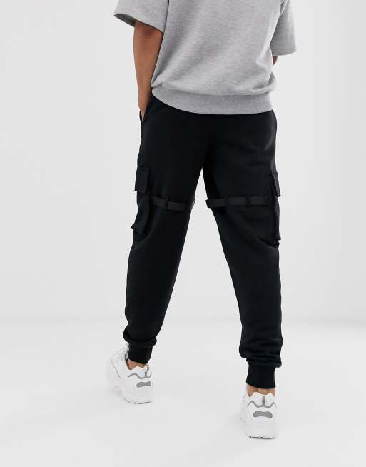 ASOS DESIGN - Joggers multitasche con laccetti, 2 di 4