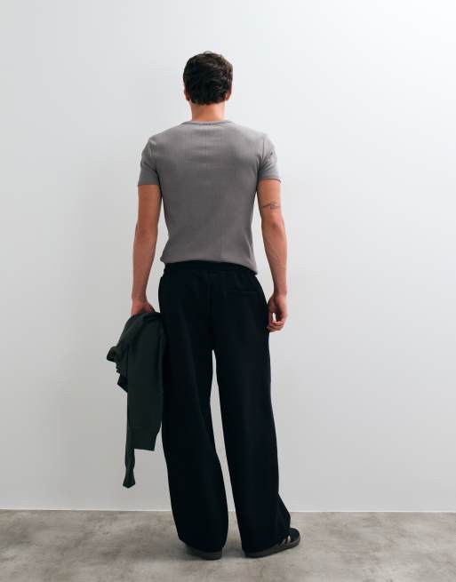ASOS DESIGN - joggers negros con doble pinza y corte barrel, 5 de 5