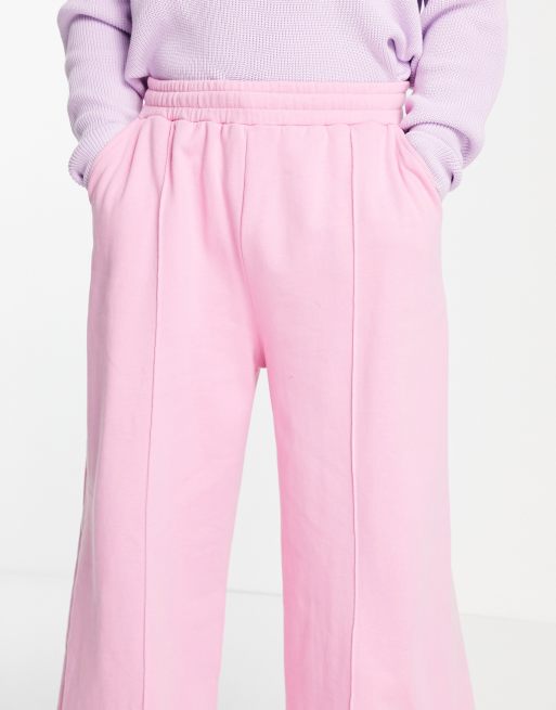 ASOS DESIGN - Joggers oversize con fondo ampio e pinces rosa, 3 di 4