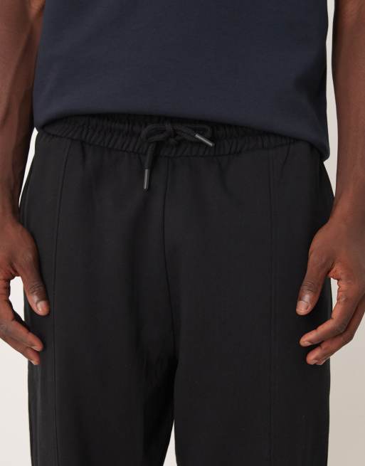 ASOS DESIGN - Joggers oversize con pinces neri, 4 di 5