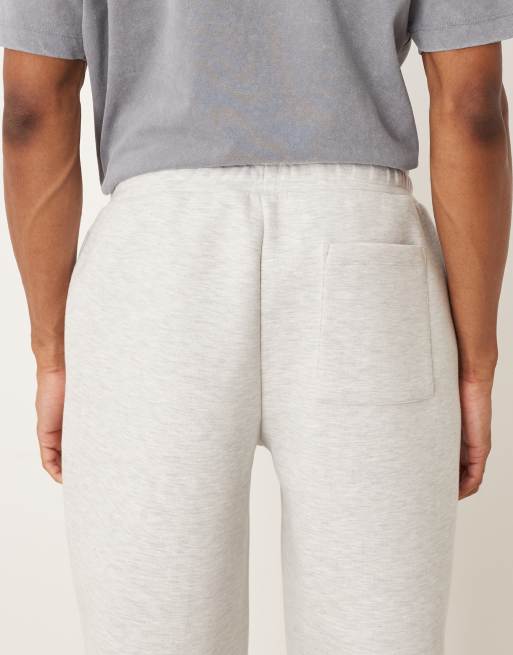 ASOS DESIGN - Joggers oversize pesanti in tessuto stile scuba ghiaccio mélange, 5 di 5