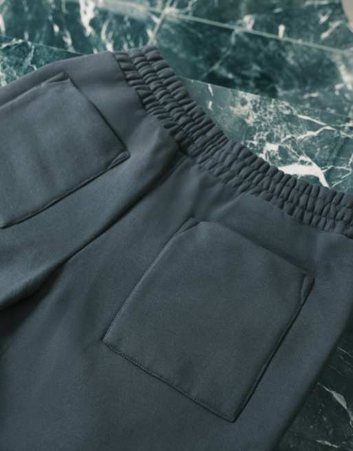 ASOS DESIGN - Joggers oversize premium in tessuto pesante blu navy da 650 g/m², 5 di 5