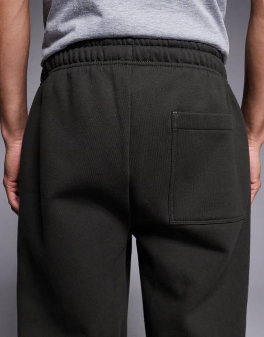 ASOS DESIGN - Joggers premium pesanti 400 g/m² verde scuro a gamba dritta , 4 di 5