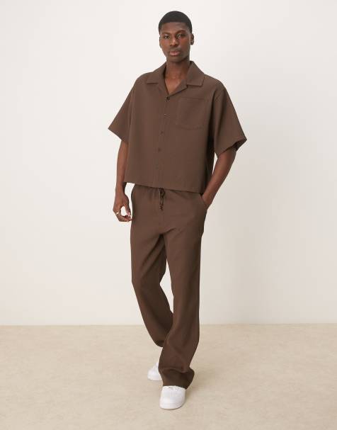 ASOS DESIGN - Joggers slim a zampa neri plissé - view 1
