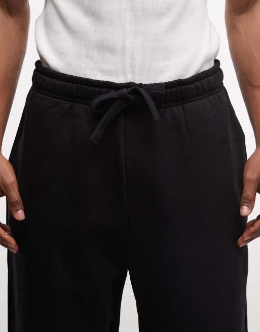 ASOS DESIGN - Joggers vestibilità comoda premium pesanti neri 400 gsm   , 4 di 5