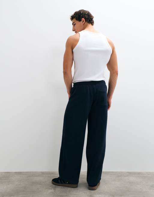 ASOS DESIGN joggerset i cocoon-modell med kantband i marinblått, 5 av 5