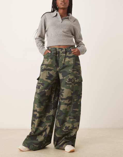 ASOS DESIGN jogger style cargo pant in camouflage print