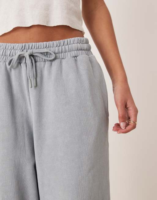 ASOS DESIGN – Joggersy oversize w spranym niebieskim kolorze z podwijanymi nogawkami, 5 z 5