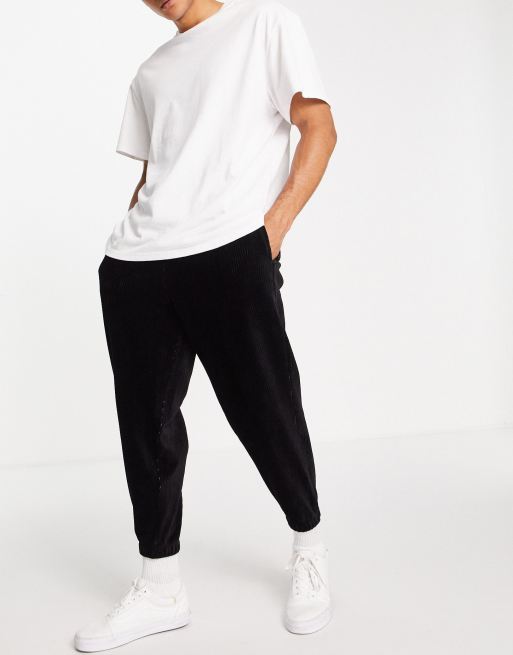 ASOS DESIGN – Joggersy oversize z welurowego sztruksu – część zestawu