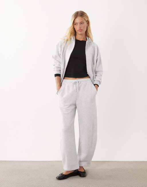 ASOS DESIGN – Szary melanżowy zestaw z ozdobnym szwem, 2 z 3