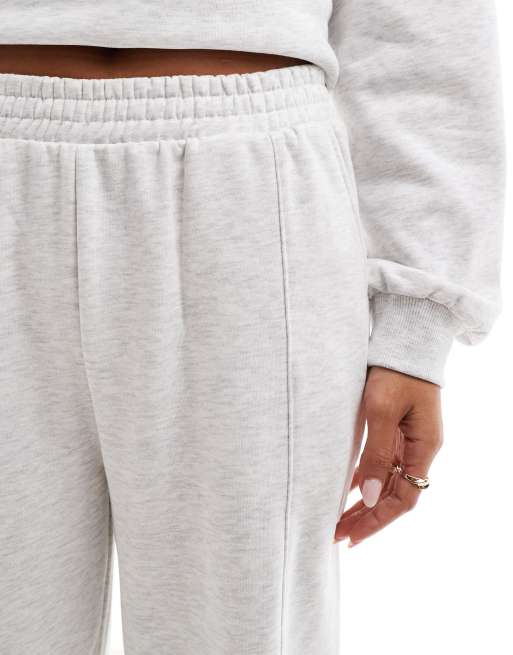 ASOS DESIGN - Joggingbroek met rechte pijpen in gemêleerd ijsgrijs, 3 van 5