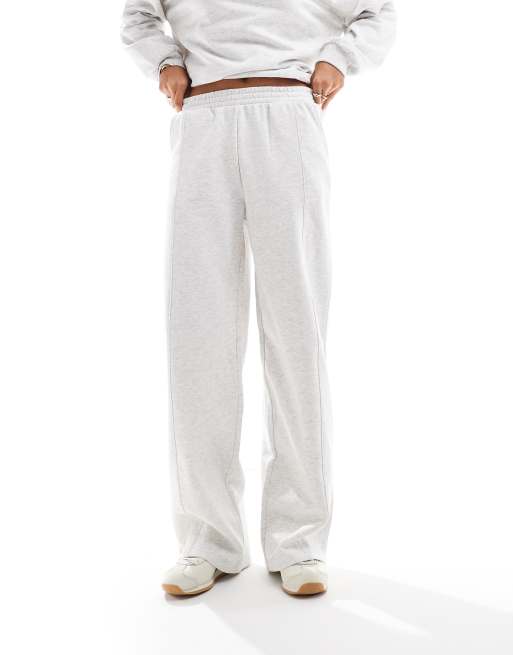 ASOS DESIGN - Joggingbroek met rechte pijpen in gemêleerd ijsgrijs, 4 van 5