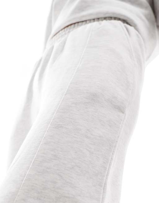 ASOS DESIGN - Joggingbroek met rechte pijpen in gemêleerd ijsgrijs, 5 van 5