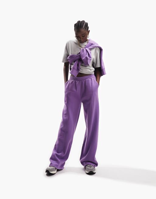 ASOS DESIGN - Joggingbroek met rechte pijpen in paars