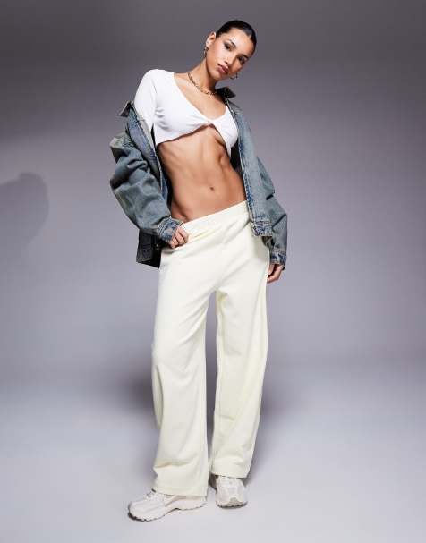 ASOS DESIGN - Joggingbroek met ronde pijpen in rood - view 1