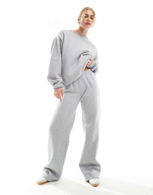 ASOS DESIGN - Joggingbroek met strikdetail in gemêleerd grijs, deel van co-ord set, 5 van 5
