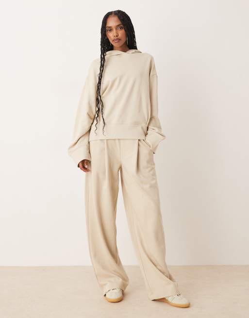 ASOS DESIGN - Co-ord set van wafelstof in taupe, 3 van 3