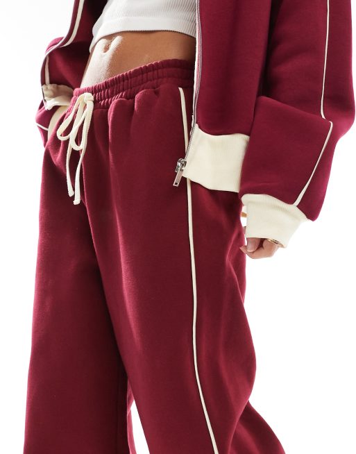 ASOS DESIGN - Joggingbroek met zijstrepen en wijde pijpen, 3 van 5