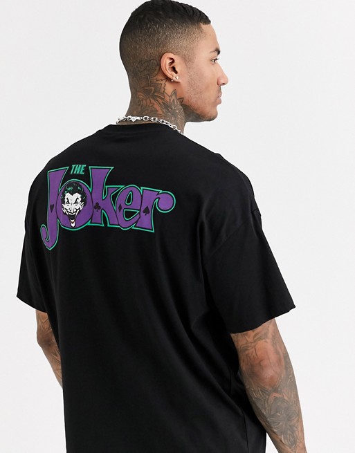 ASOS DESIGN Joker oversized t-shirt with front and back print