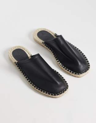  Joline premium espadrille mule sandal  leather