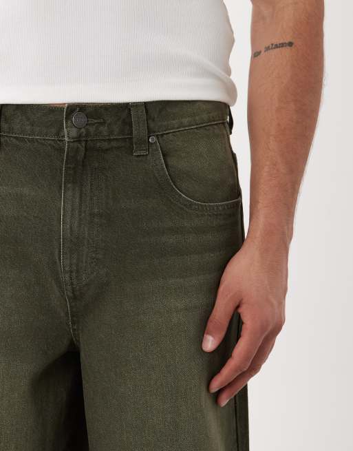 ASOS DESIGN - Jorts di jeans ampi verdi , 5 di 5